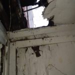 BEFORE -HOLE IN CEILING